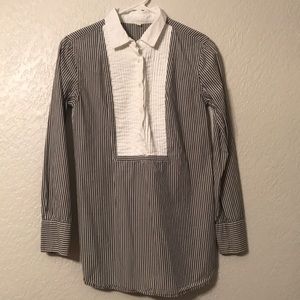 J. Crew Stripe Oxford Tunic